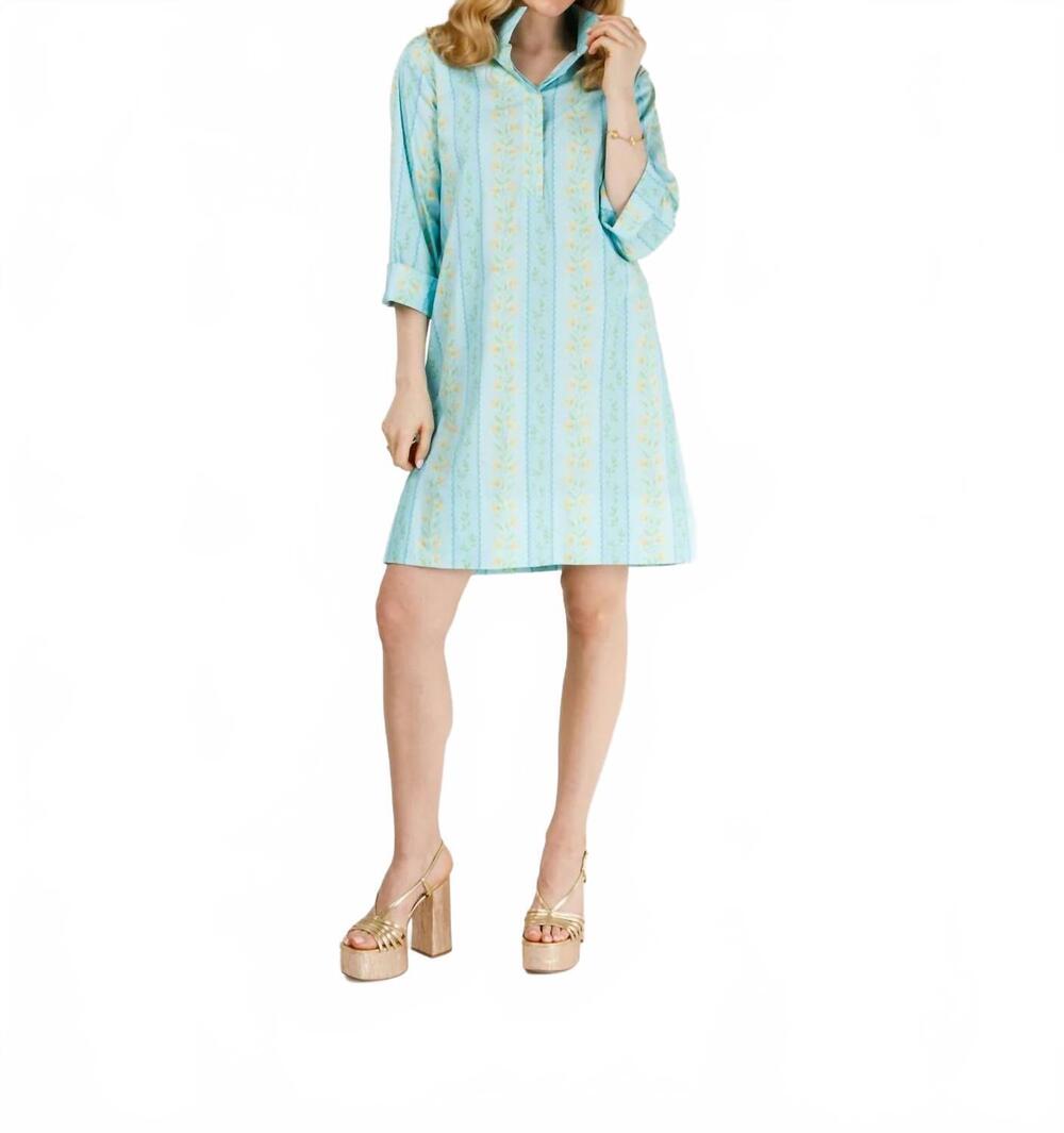 NEW HOLLY SHAE DESIGN arden mini dress in honesuckle stripe